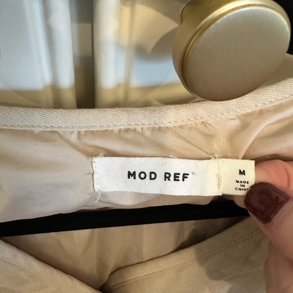 Mod Ref Women’s Beige Quilted Shacket Coat Jacket Minimalist Capsule - Picture 2 of 6